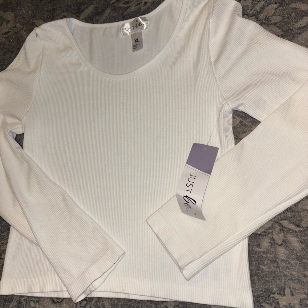 White Long Sleeve Top - Picture 4 of 12